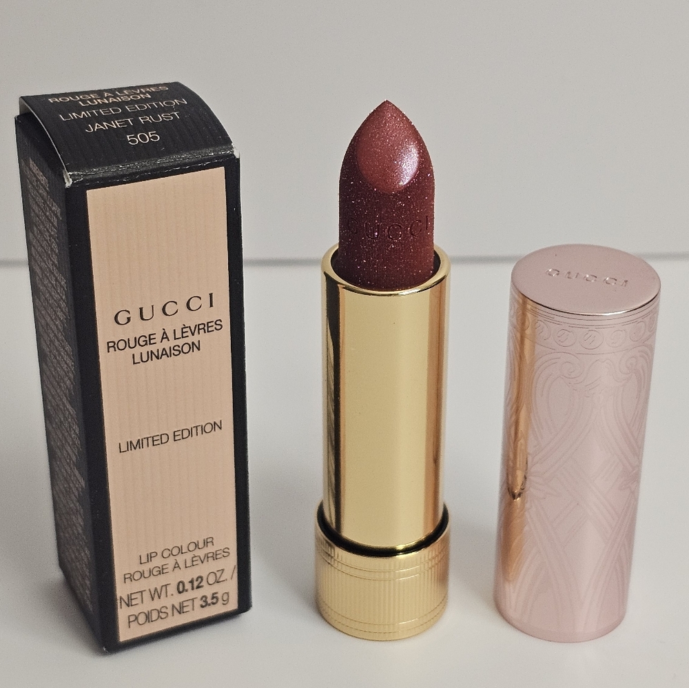Gucci Janet Rust 505 limited edition Lipstick new in box NIB makeup cosmetics
